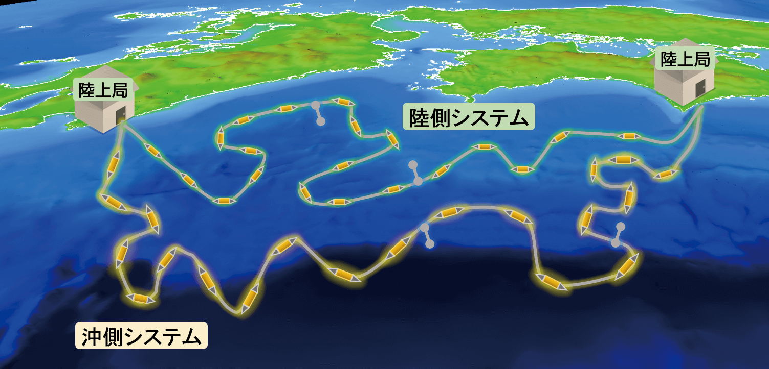高知県の室戸岬沖から宮崎県沖の日向灘にかけた海域に観測網の設置のイメージ