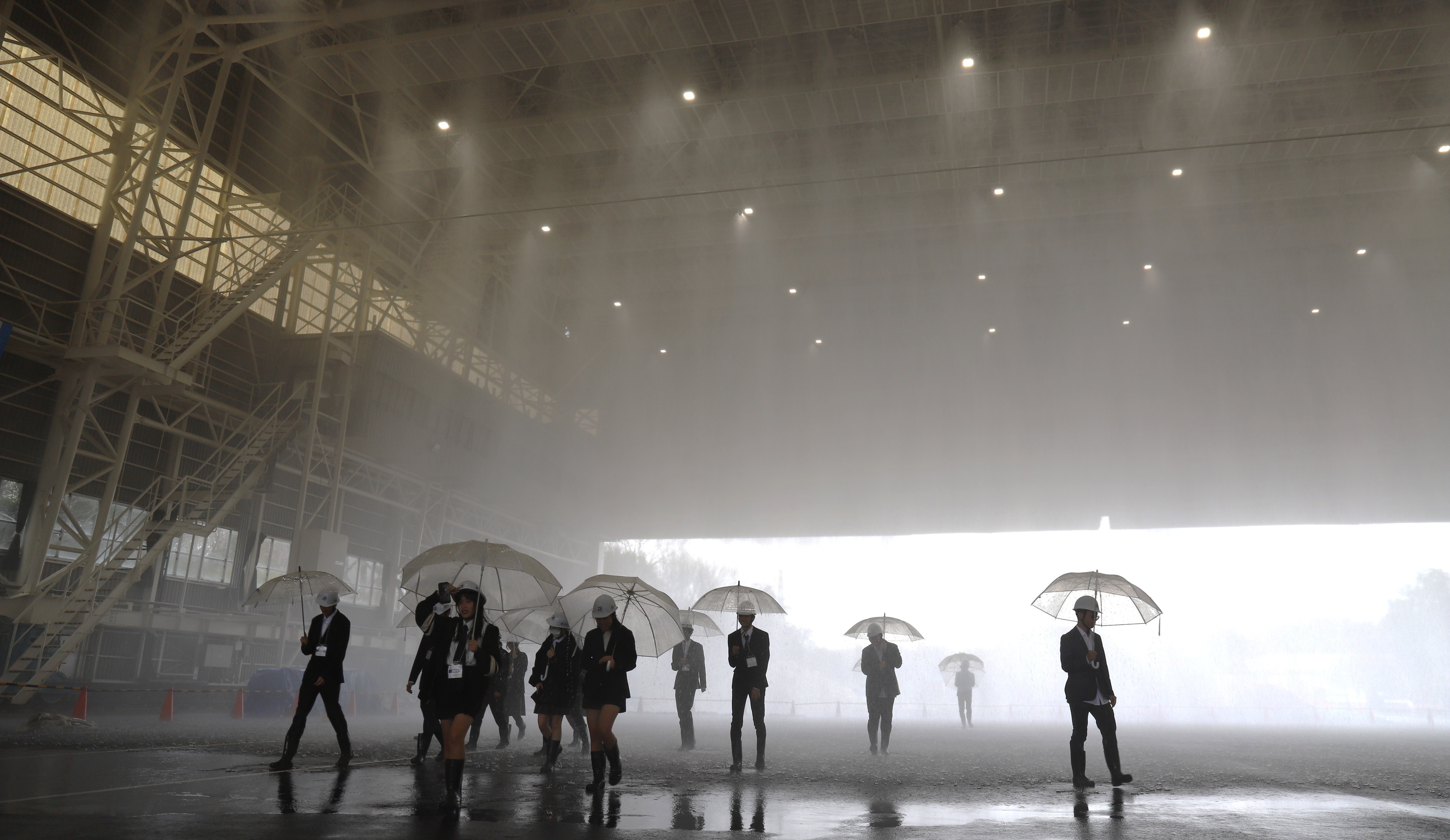 Experiencing a torrential rain at the Large-scale Rainfall Simulator