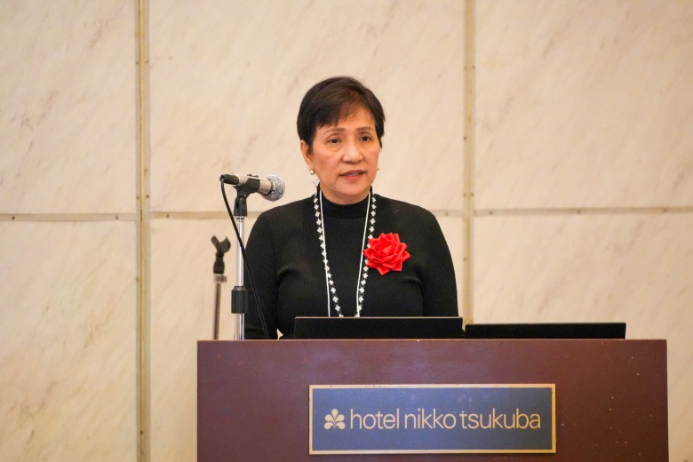 Dr. Leah J. Buendia, Undersecretary of DOST and Chair of ASEAN COSTI, speaking on the importance of ASEAN–Japan cooperation.