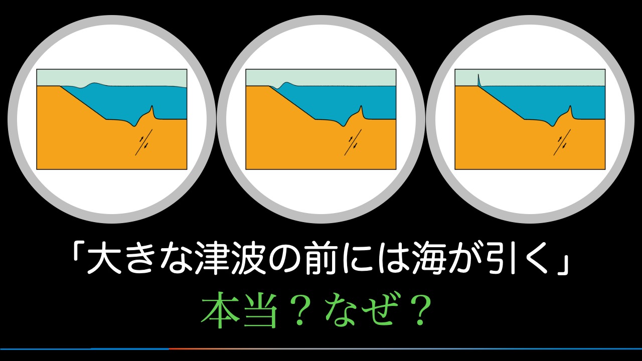 「大津波の前に海が引く」って本当？なぜ？