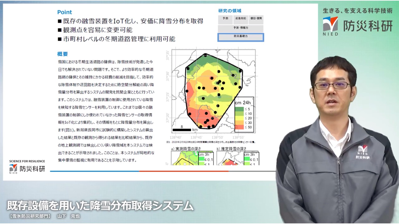 既存設備を用いた降雪分布取得システム　