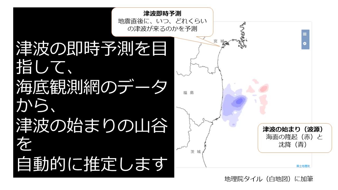 海底観測網で津波の始まりを自動推定