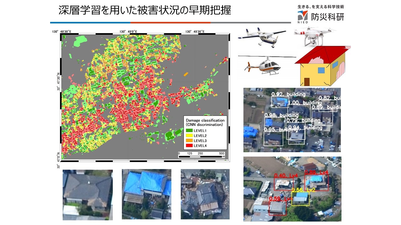 深層学習を用いた被害状況の早期把握