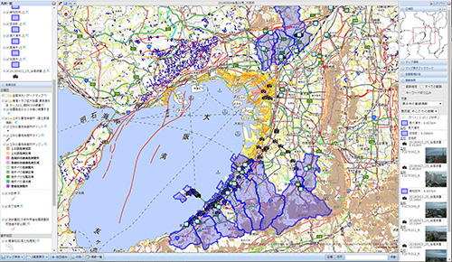 台風21号災害のハザードマップ