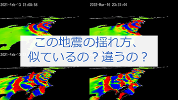 この地震の揺れ方、似ている？違う？