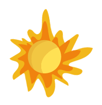 太陽：アイコン