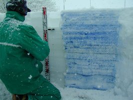 断面観測の様子