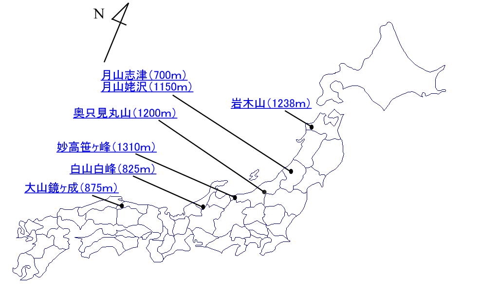 日本地図上に観測点を示しています。
