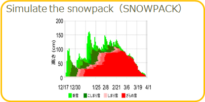 Simulate the snowpack(SNOWPACK)