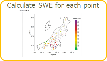 Calculate SWE for each point