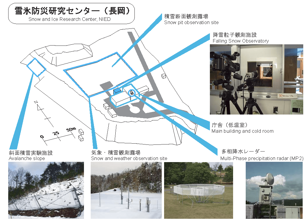 雪氷防災研究センター　構内図