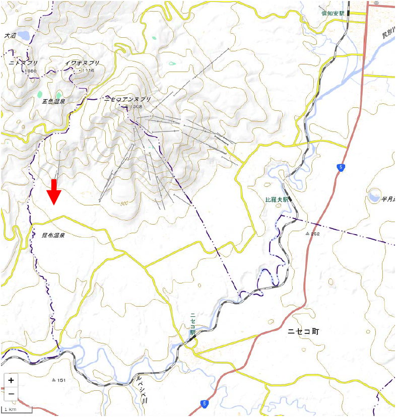 国土地理院地図(電子国土web)より