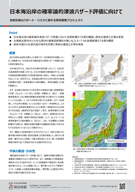 日本海沿岸の確率論的津波ハザード評価に向けて