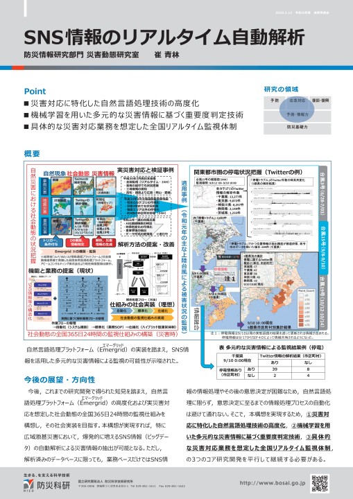 防災科学技術研究所 令和元年度成果発表会 概要集 防災科学技術研究所 令和元年度成果発表会 概要集